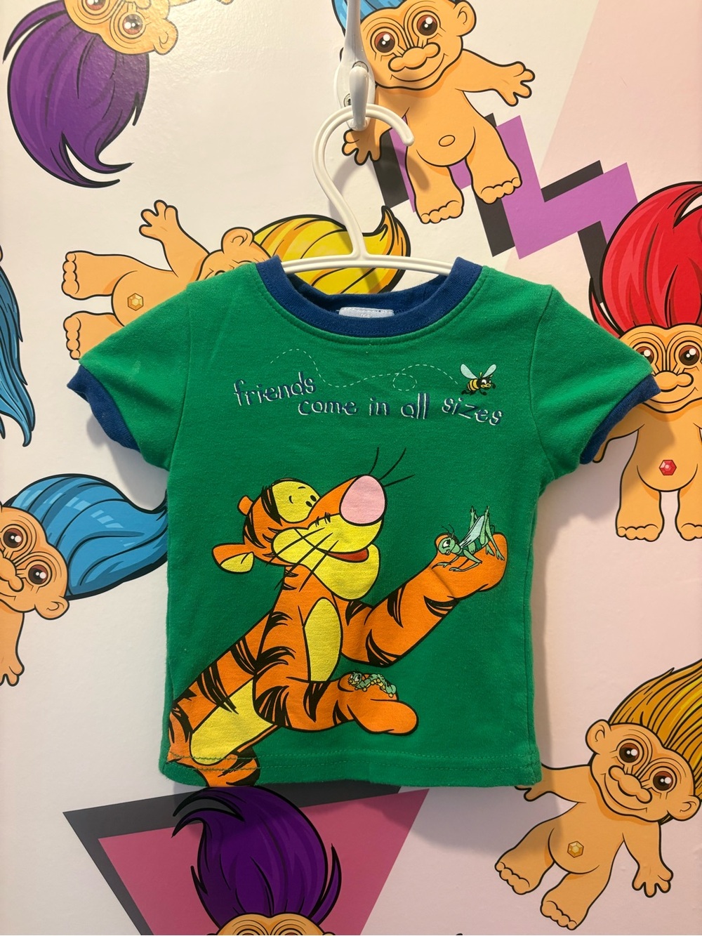 Disney Tigger Green Kids T-Shirt - 'Friends Come in All Sizes' 3 Months